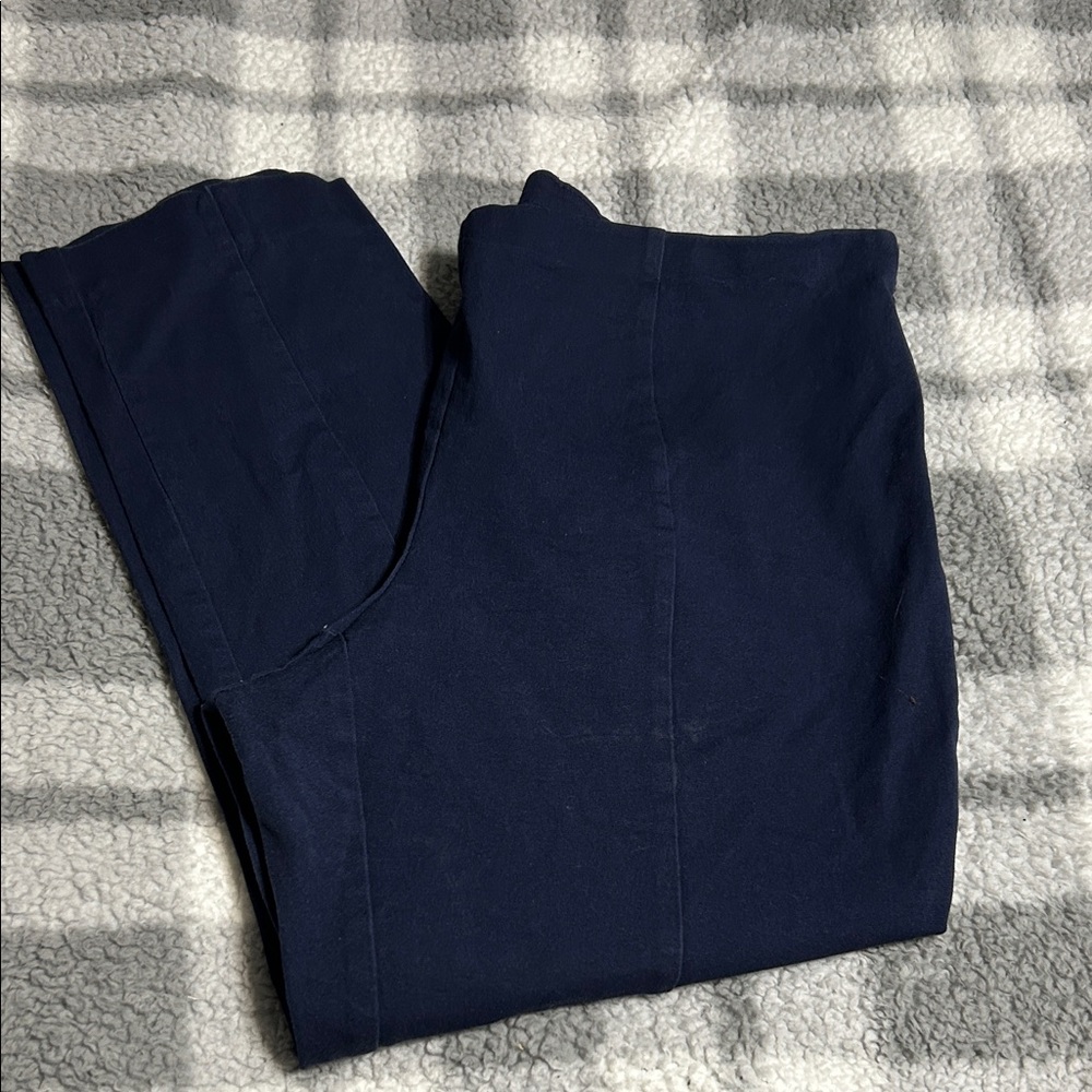 JM Collection Men's Dark Blue Chinos
